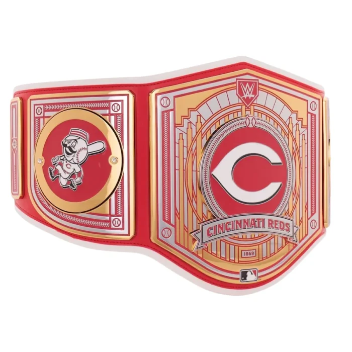 Cincinnati Red MLB Wrestling Championship Belt