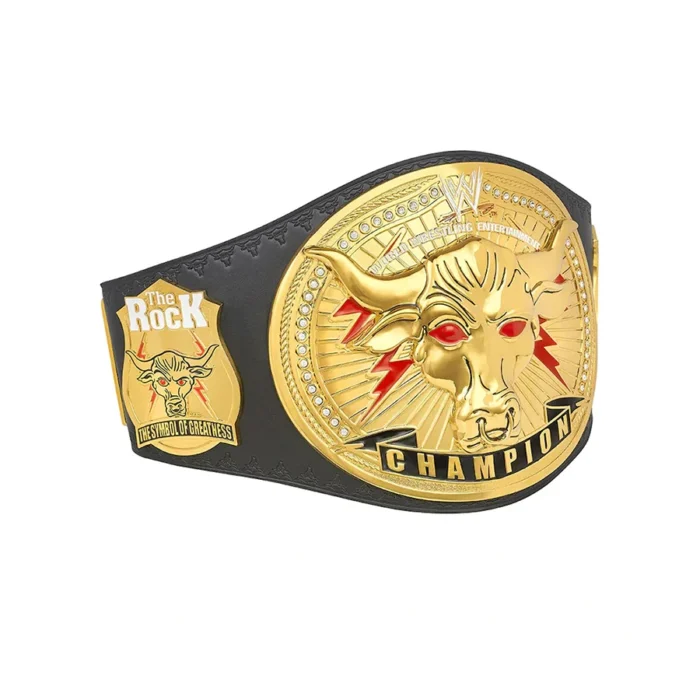Th Rock Brahma Bull Wrestling Championship Belt