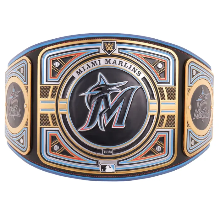 Miami Marlins MLB Wrestling Championship Belt