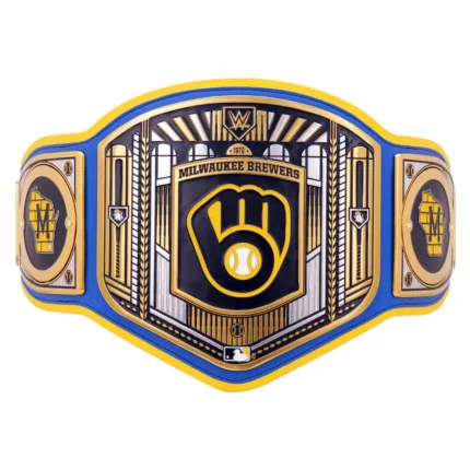 Milwaukee Brewers MLB Wrestling Championship Belt