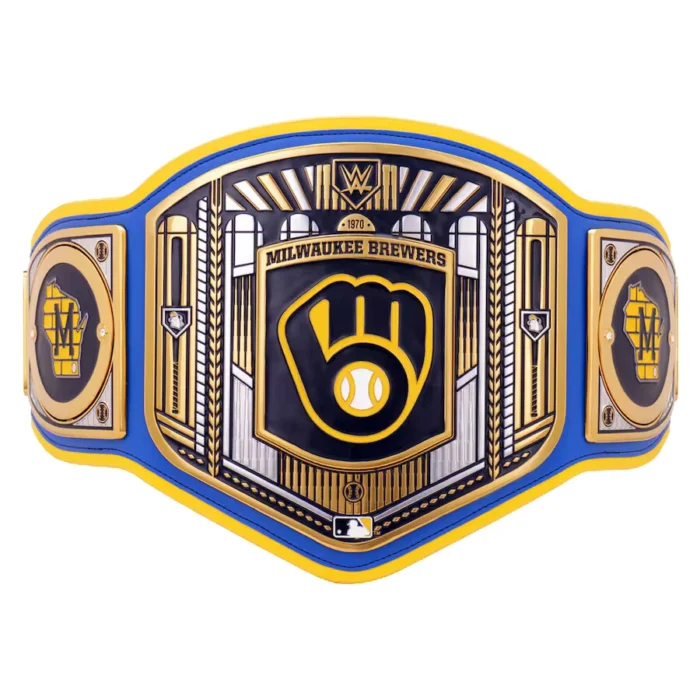 Milwaukee Brewers MLB Wrestling Championship Belt